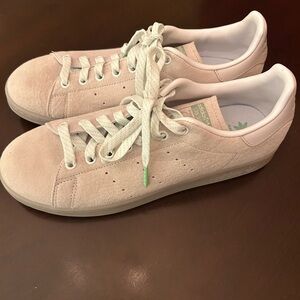 Adidas Originals Stan Smith Off White Suede Mineral Green Men’s Size 10.